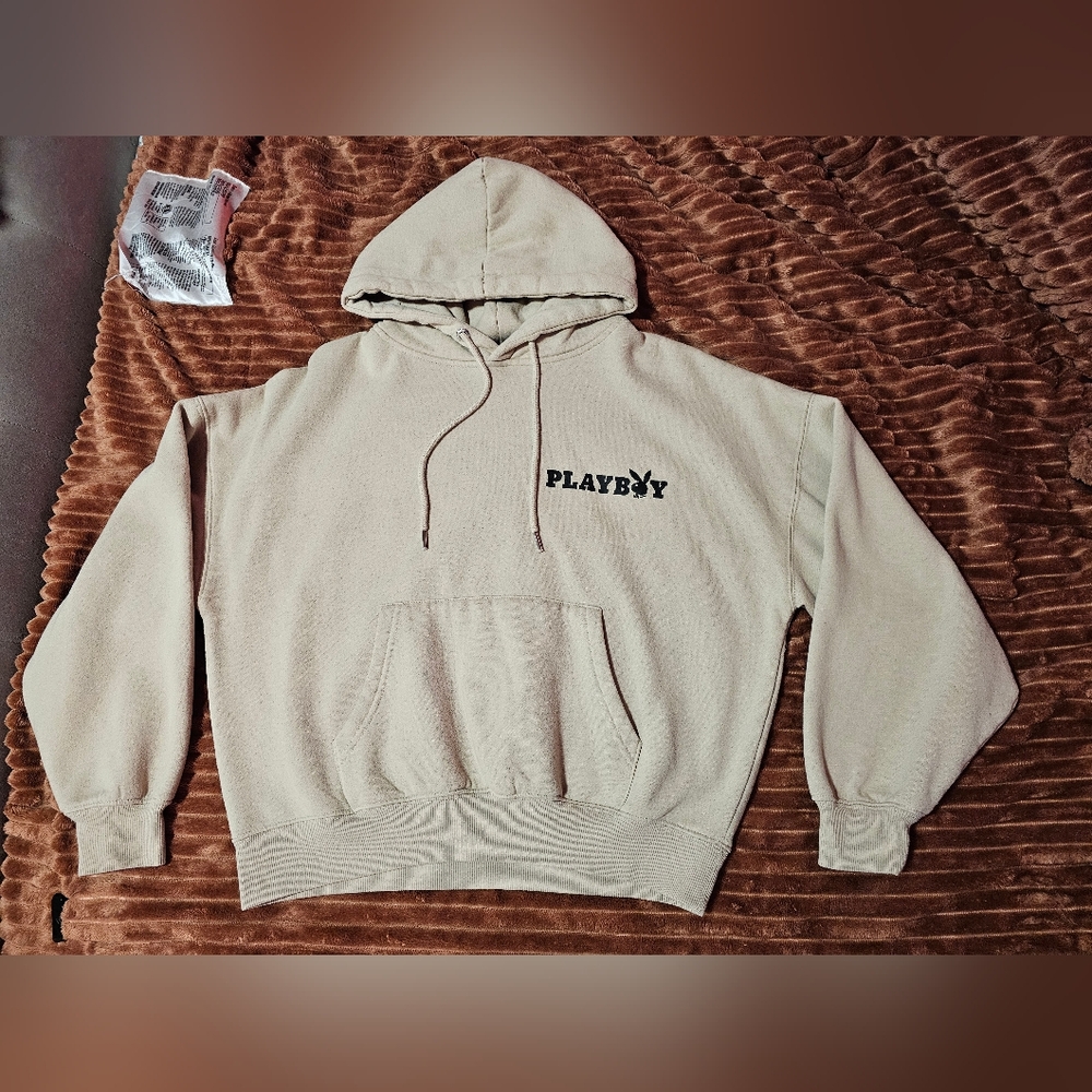 Playboy Beige Hoodie